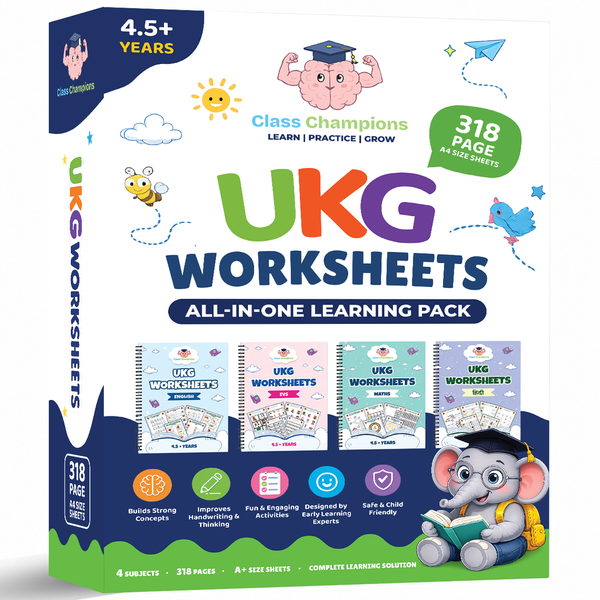 UKG Worksheets for Kids – Set of 4 Books