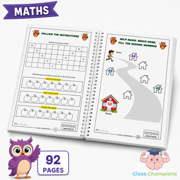 Inside UKG Maths worksheet