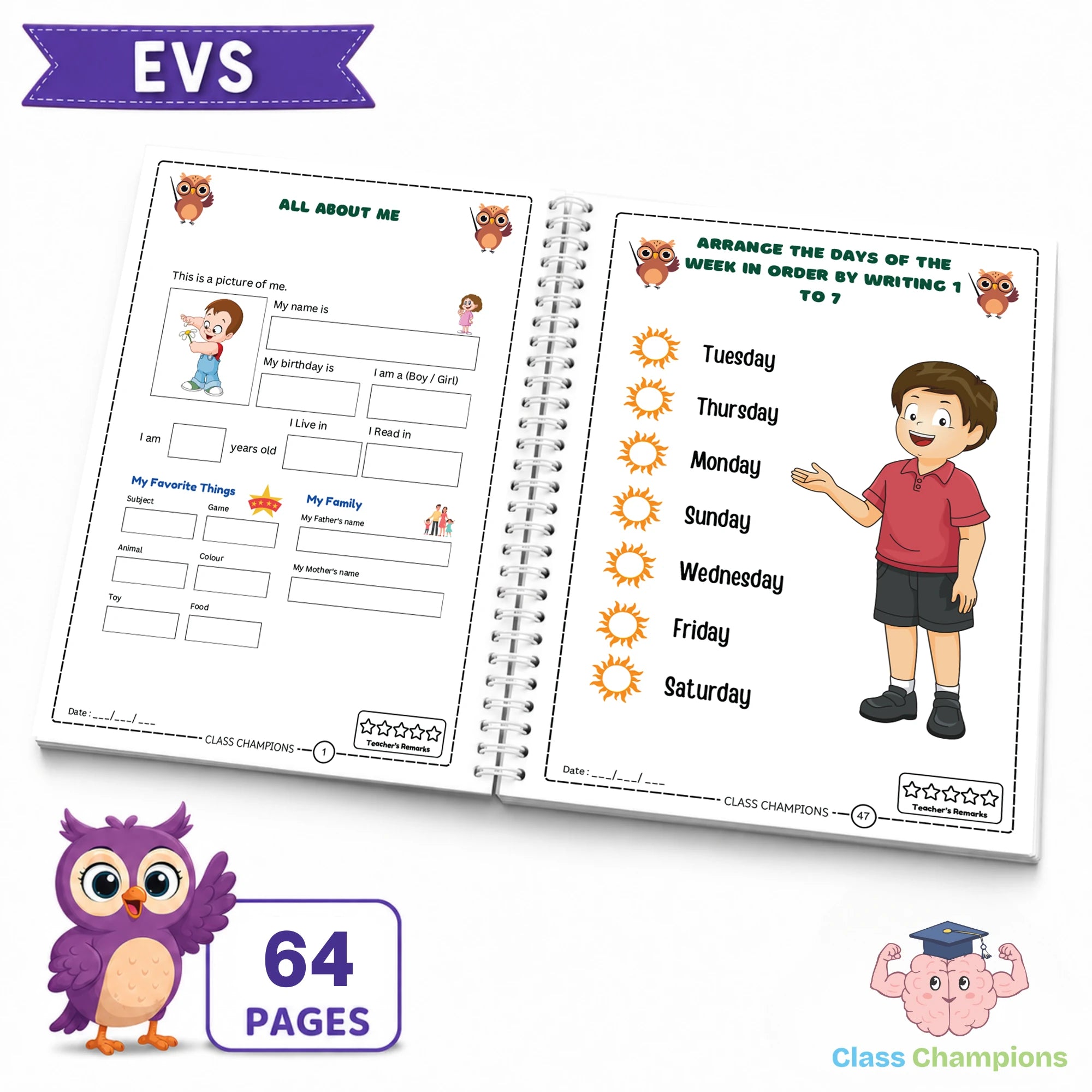 Inside LKG EVS worksheet