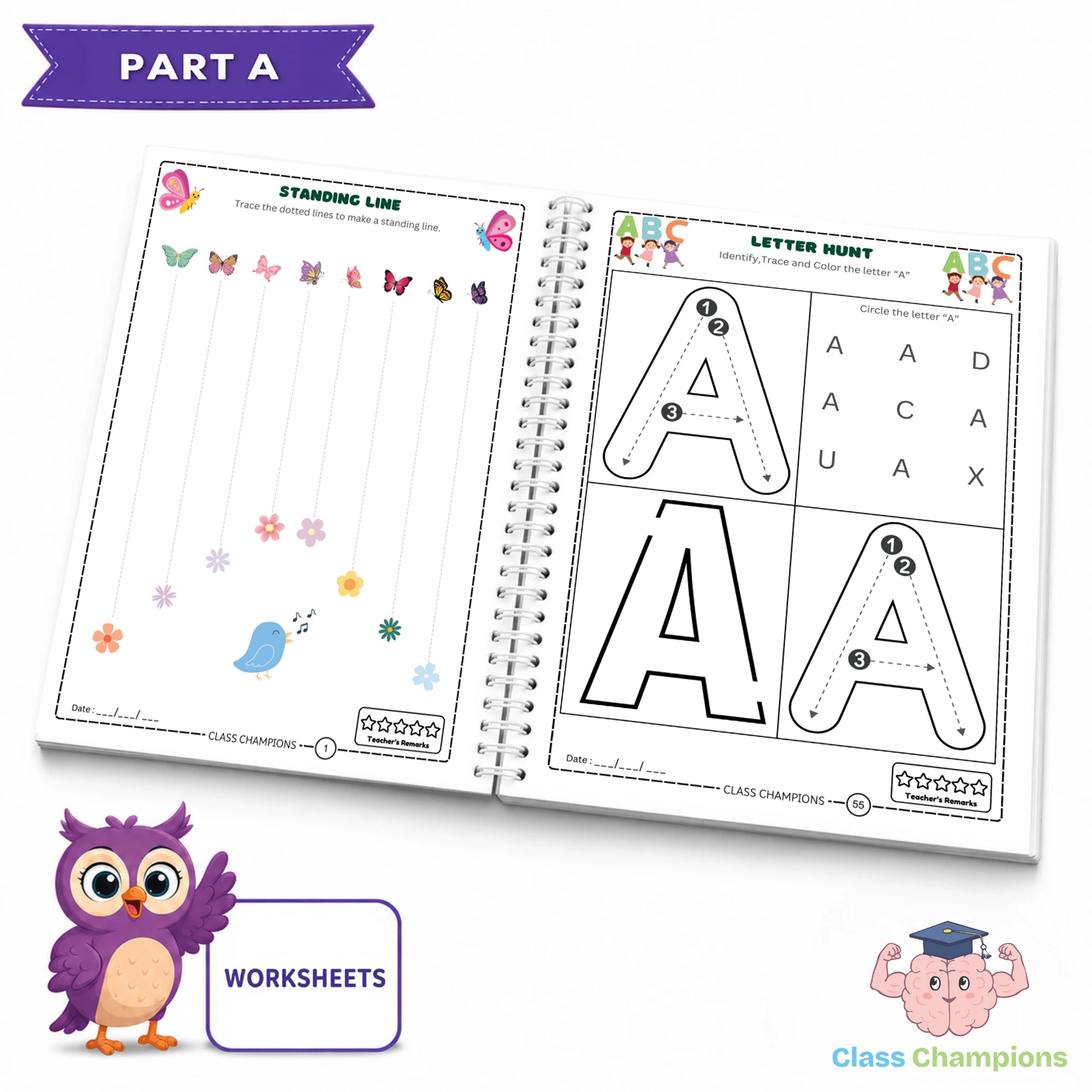 Inside Playgroup Part A worksheets