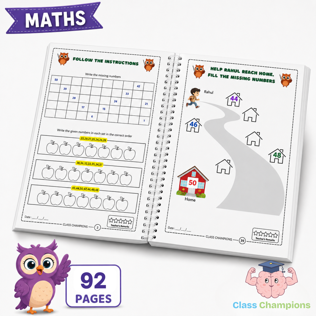 Inside UKG Maths worksheet